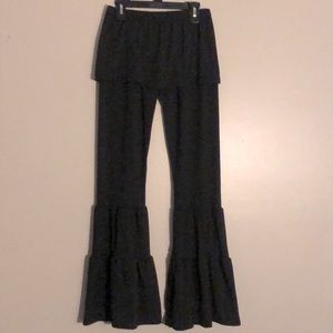 Black dressy flared pants